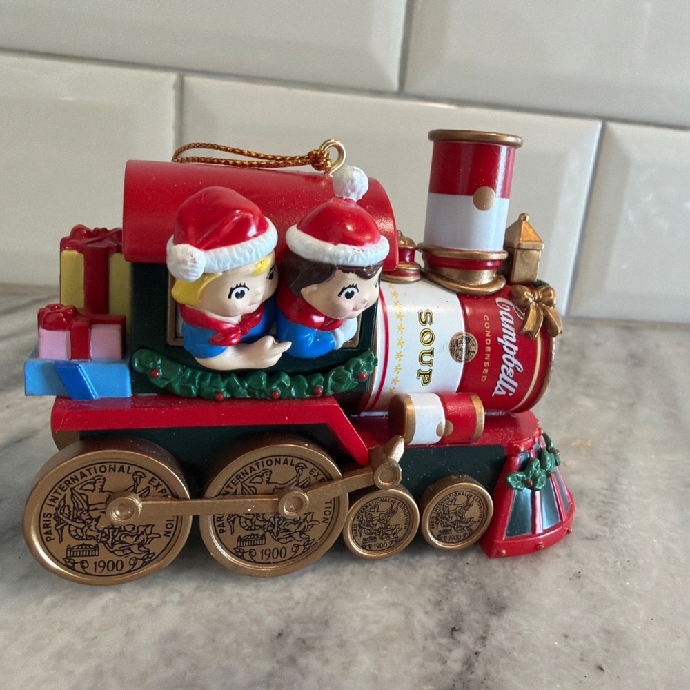 Campbell's Soup Kids - Kids On Train Locomotiive Ornament GWB01